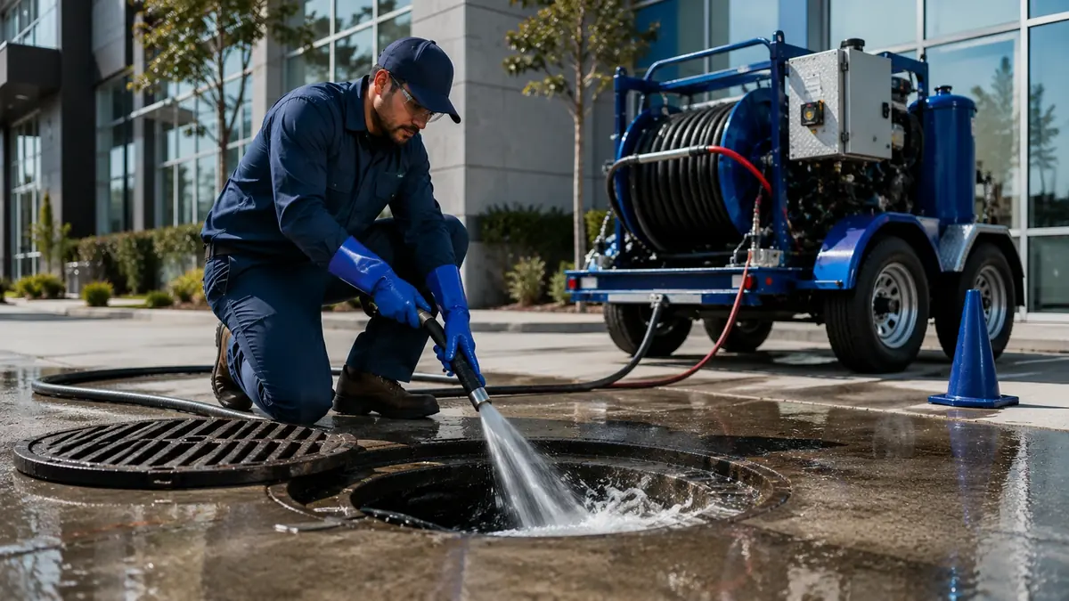 Commercial Hydro Jet Drain Cleaning in Littlerock