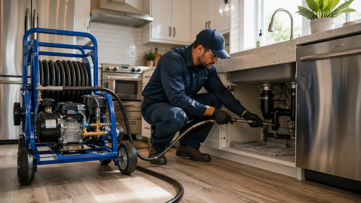 Kitchen Drain Hydro Jetting in Littlerock