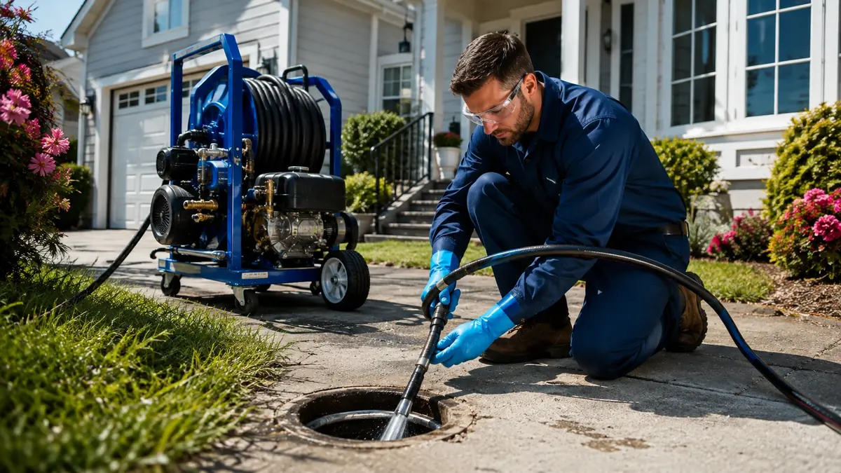 Residential Hydro Jet Drain Cleaning in Littlerock
