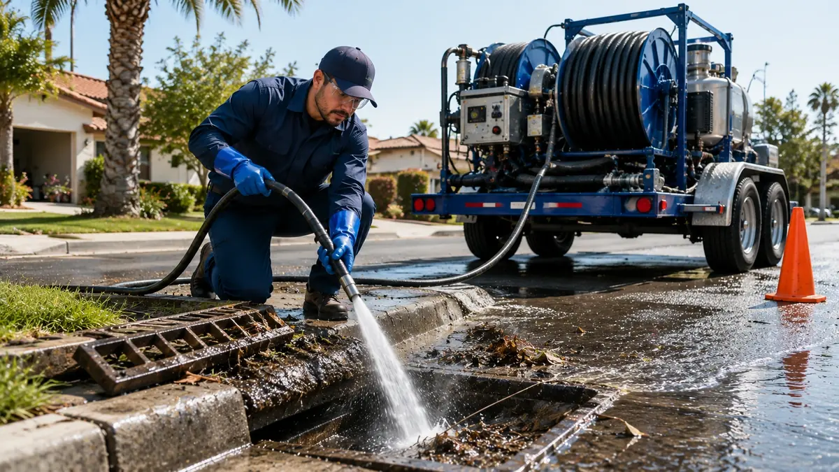Storm Drain Hydro Jet Cleaning in Littlerock